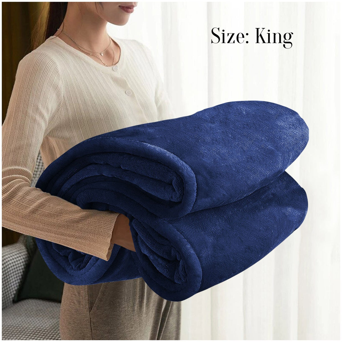 Large Faux Fur Fleece Throw Double & King | The Velvet Cloud