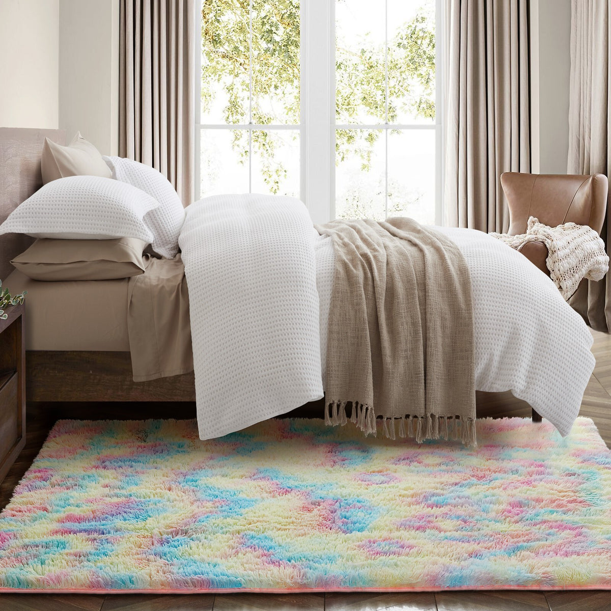 Plush Shaggy Anti-Slip Area Rug | The Grounding Cloud