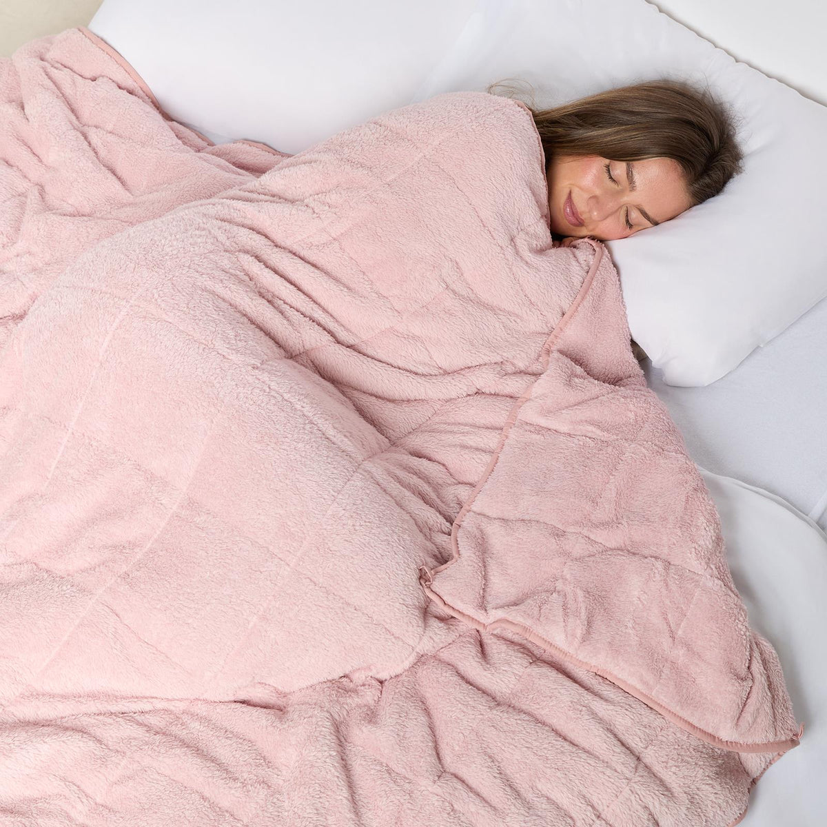 Teddy Fleece Sensory Sleep Therapy Anxiety Throw  | The Weighted Blanket
