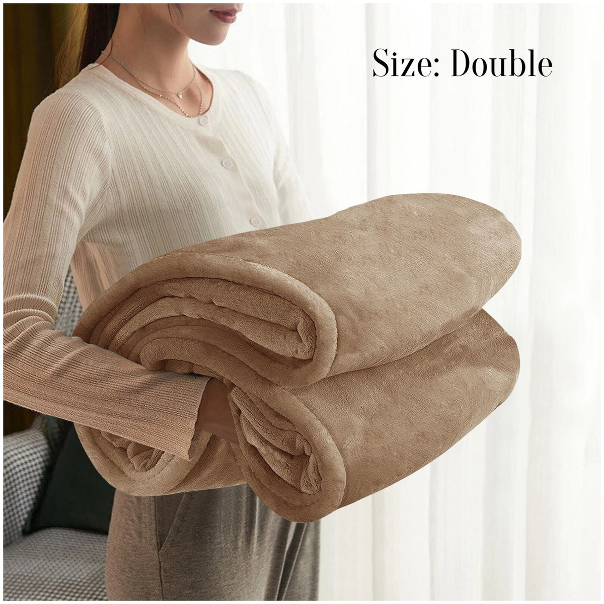 Large Faux Fur Fleece Throw Double & King | The Velvet Cloud