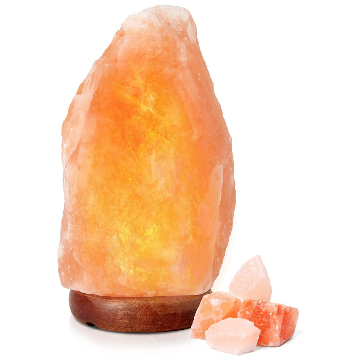 Natural Himalayan Crystal Rock Salt Lamp (1-2kg) | The Amber Hearth