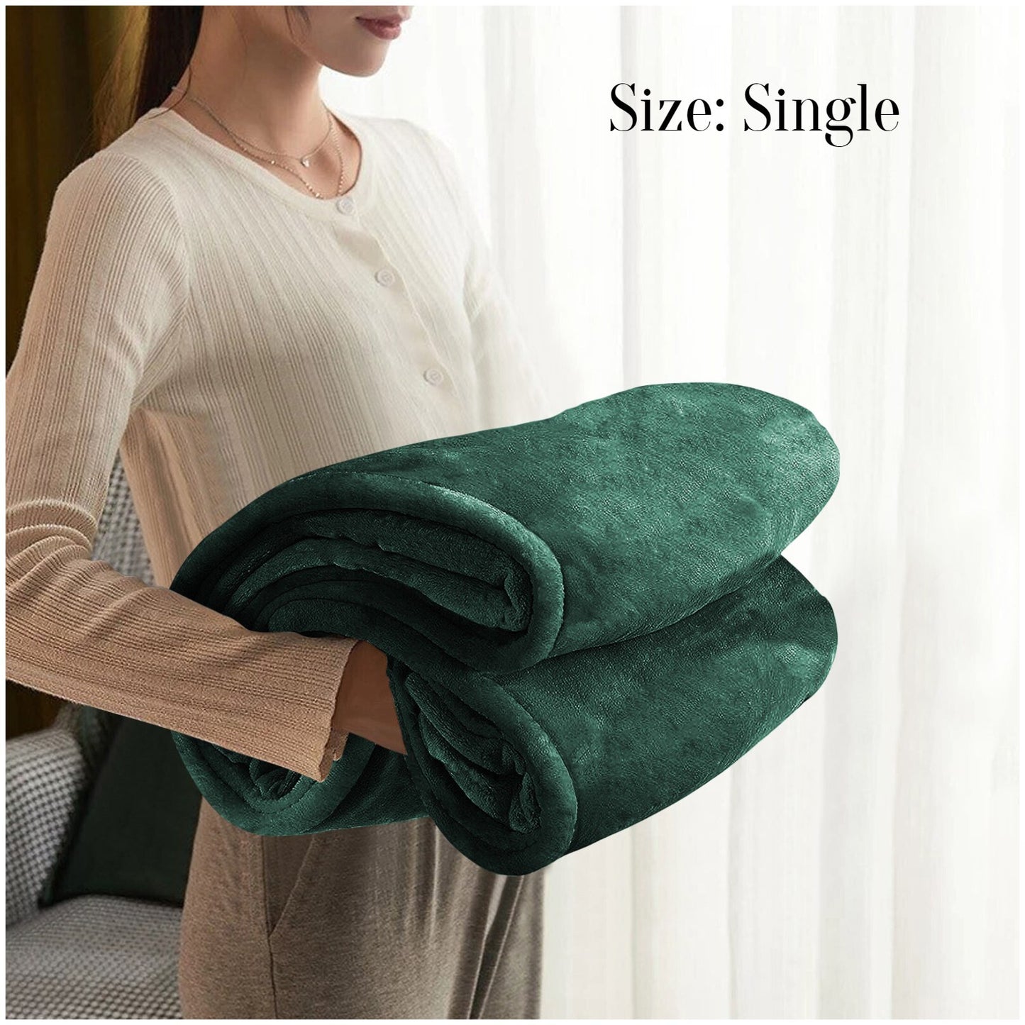 Large Faux Fur Fleece Throw Double & King | The Velvet Cloud