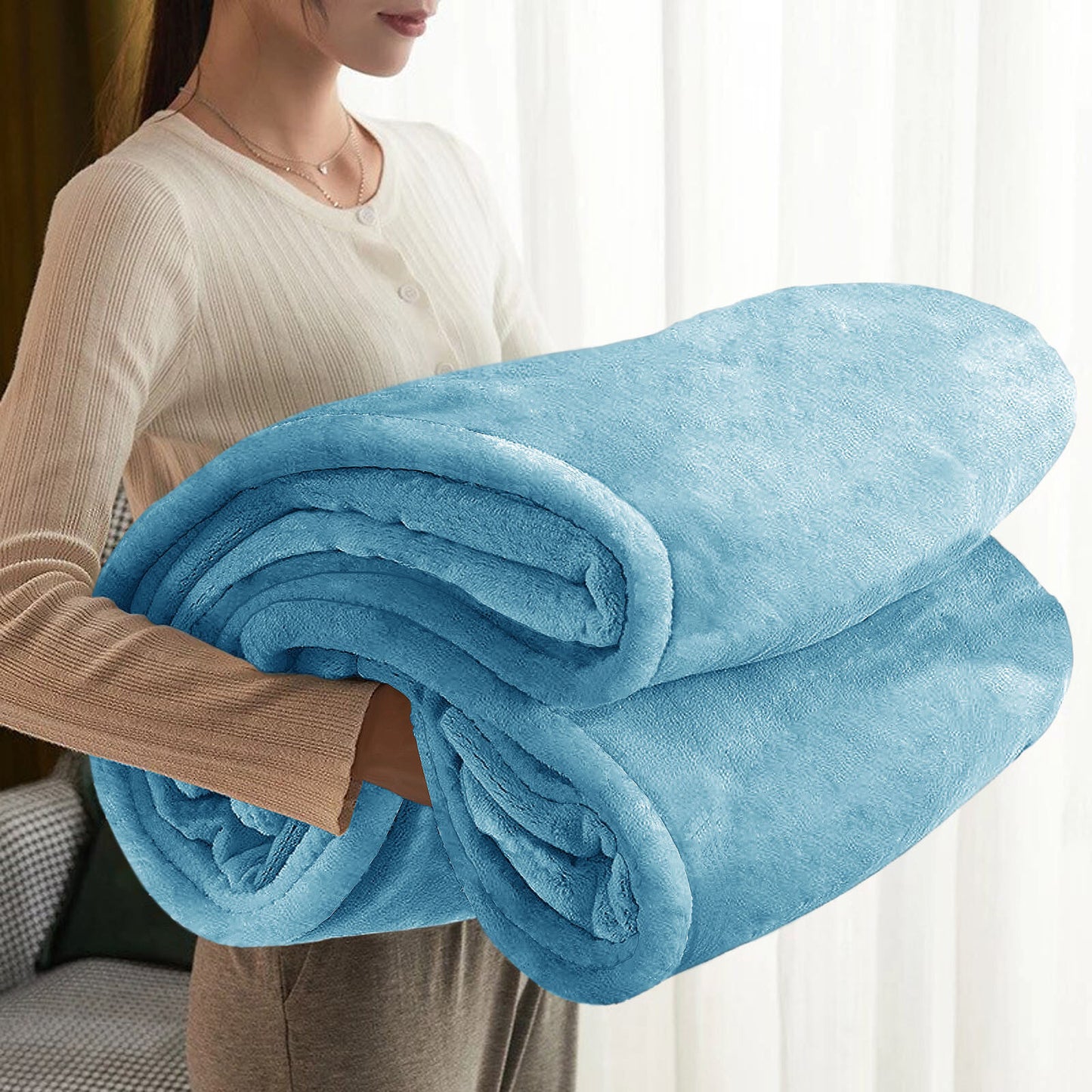 Large Faux Fur Fleece Throw Double & King | The Velvet Cloud