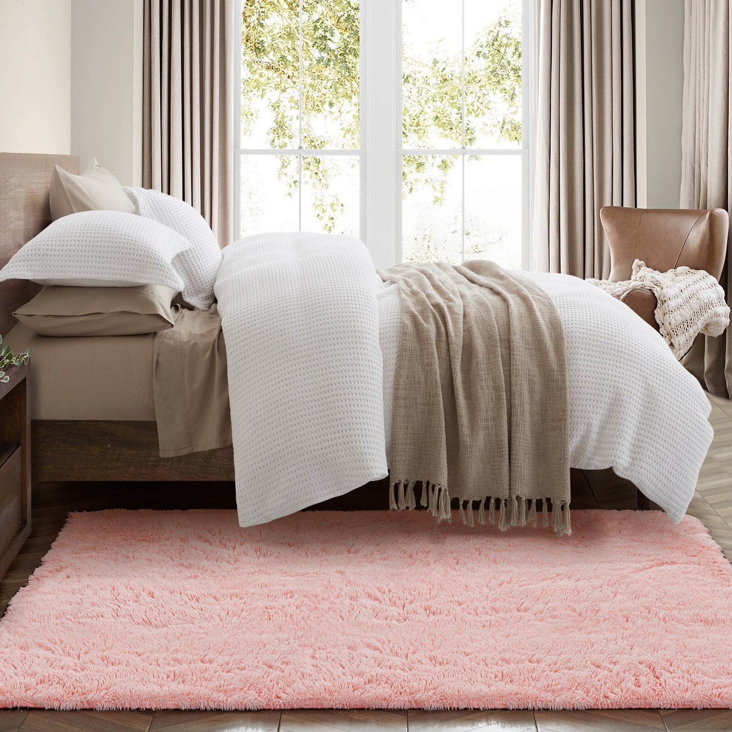 Plush Shaggy Anti-Slip Area Rug | The Grounding Cloud