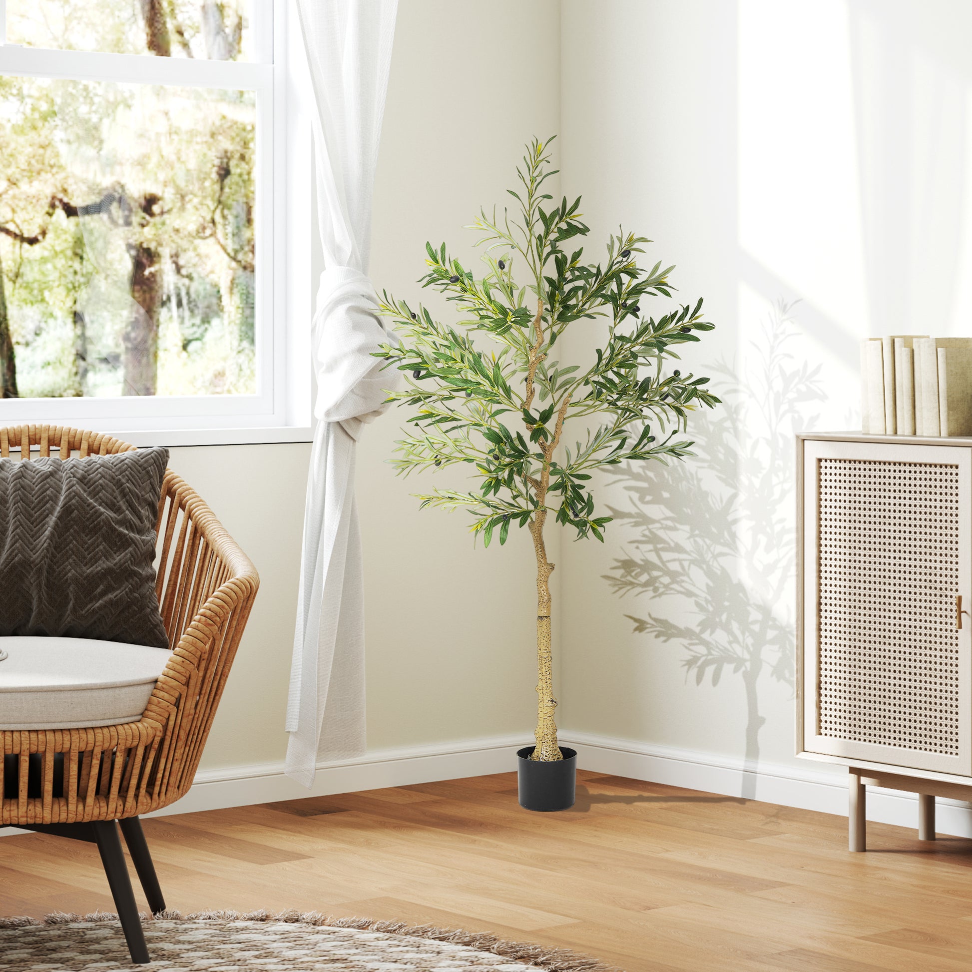 Decorative Silk Olive Tree 180cm Artificial Plant | The Veranda Tall