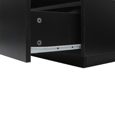 Modern LED Square Wooden Coffee Table with 2 Drawers | The Aurora Float