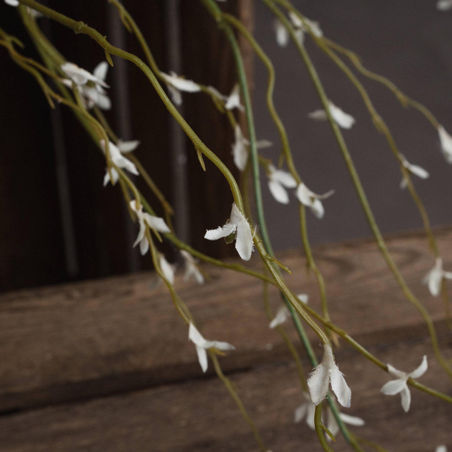 White Willow Spray Faux Flower