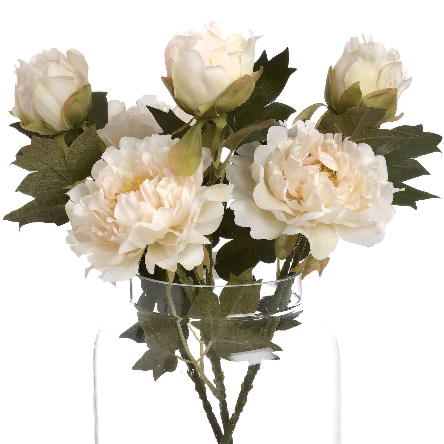 White Fashion Peony Faux Flower