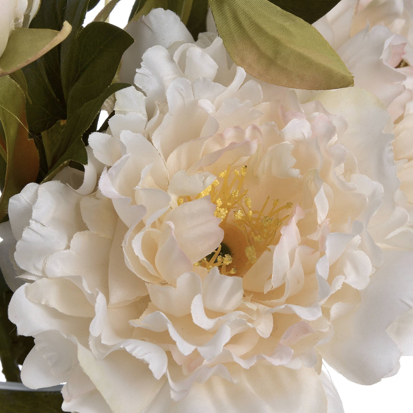 White Fashion Peony Faux Flower